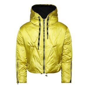 DKNY Womens/Ladies Cropped Puffer Jacket / Yellow